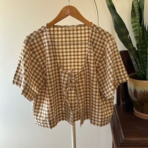 VRG GRL gingham top